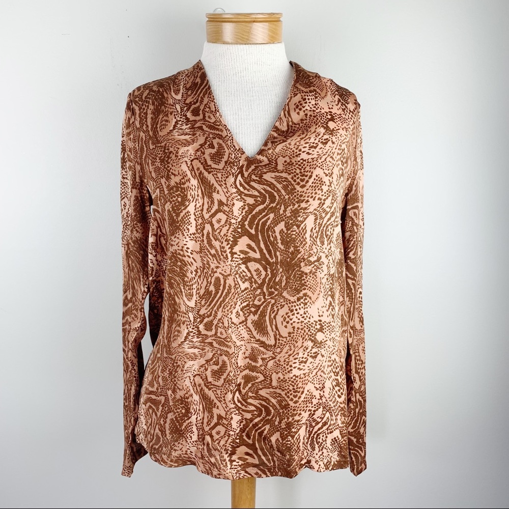 Scotch & Soda Glorinda Vneck Snake print blouse